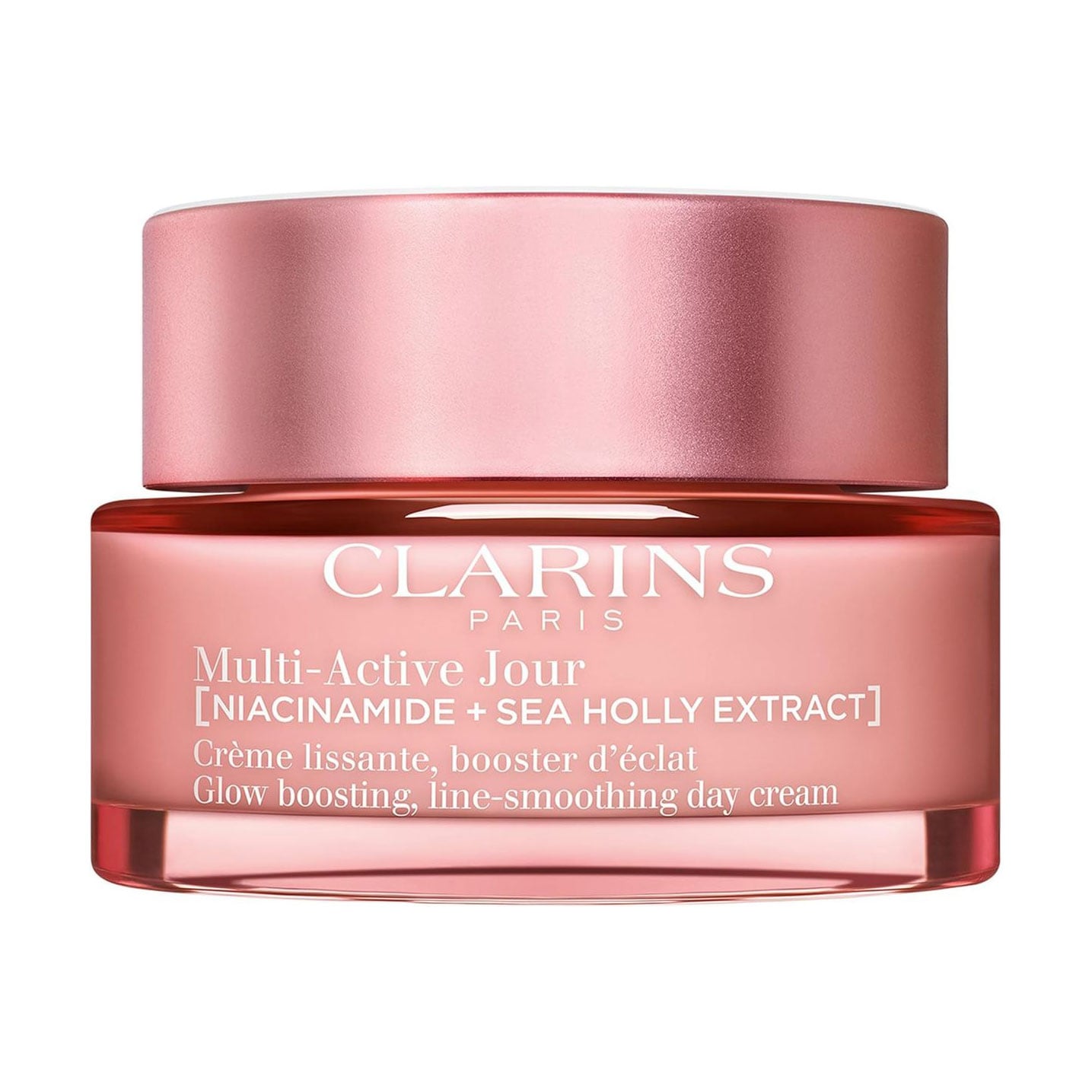 Денний крем для сухої шкіри обличчя Clarins Multi-Active Jour Niacinamide + Sea Holly Glow Boosting Line-Smoothing Day Cream, 50 мл